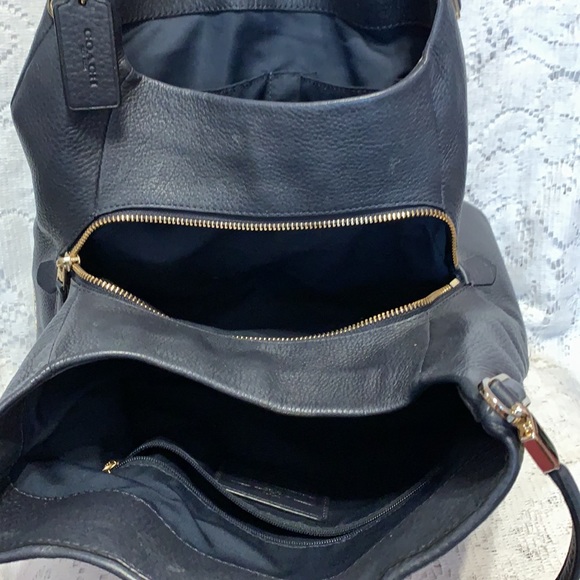 COACH Navy Leather Purse - Picture 6 of 7